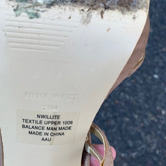 Nine West heeled sandals size 7.5 - Picture 11 of 13